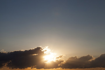 Obraz premium the sky during sunset