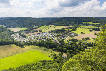 Rur Valley Camping Site Hetzingen in the Eifel, Germany