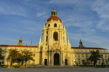 Fototapeta premium The beautiful Pasadena City Hall near Los Angeles, California