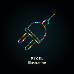 Plug - pixel illustration.