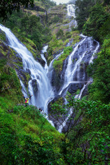 Fototapeta na wymiar Pitugro, heart-shaped waterfall Umpang, Thailand.