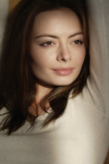 Naklejka premium Portrait of young woman