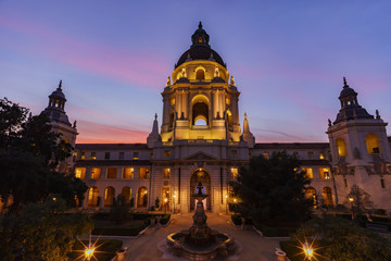 The beautiful Pasadena City Hall near Los Angeles, California