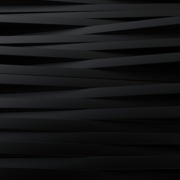 Abstract black panels 3D background © SmirkDingo