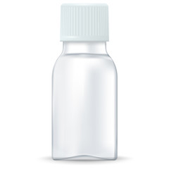 White medical bottle