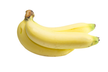 banana on white background