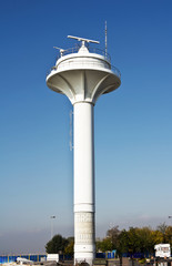 Beacon in Istanbul over blue sky