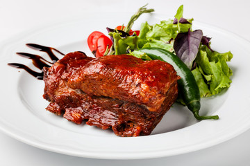 roasted pork ribs