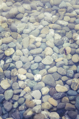 colorfull river pebbles
