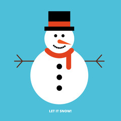 Snowman greeting card