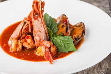 rice with seafood