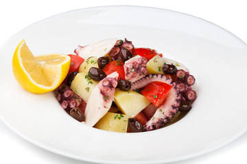 octopus salad with potatoes