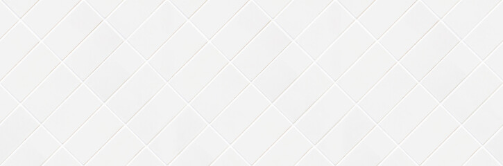white rhomboid tile mosaic