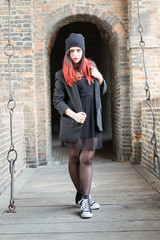Girl in Ferrara center
