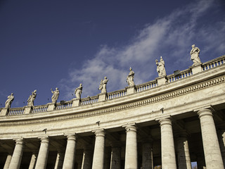 Fototapeta na wymiar Stone walls in vatican