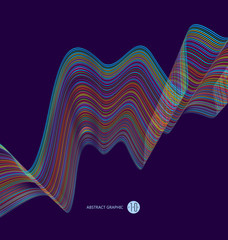 Abstract graphics, Technological sense vector illustration.