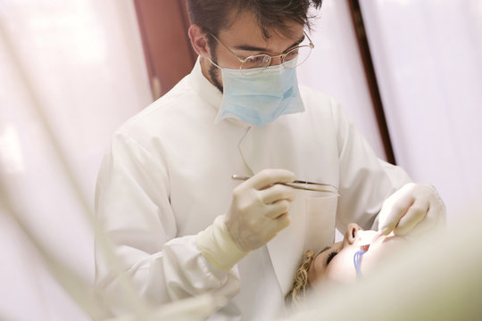 Operating dentist