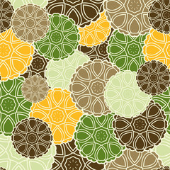 Flower pattern  for greeting cards, posters, flyers, shop. Bright buds, leaves.