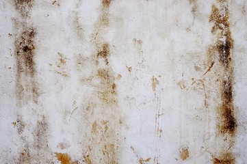 Schmutzige Oberfläche mit Kratzern und Flecken weiß