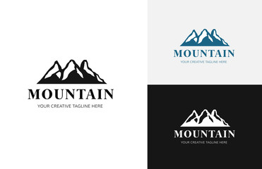 Mountain Logo, adventures and outdoor logo, vector logo template.