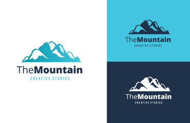 Mountain Logo, adventures and outdoor logo, vector logo template.