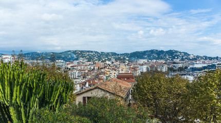 Fototapeta na wymiar Panoramic view of Cannes, France