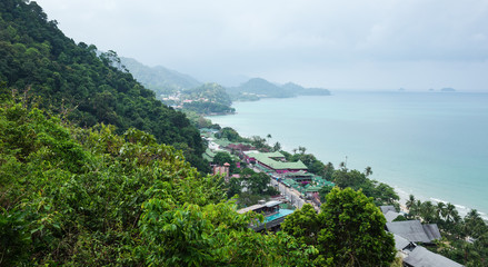 Tropical beach on the island in Thailand