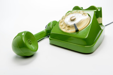 Telefono vintage, fuoco selettivo