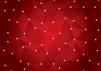 Abstract Red Triangle Geometrical Background