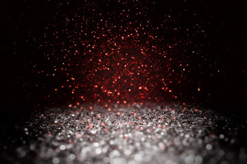 Abstract red lights on background