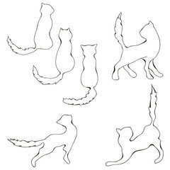 Cats collection - vector set