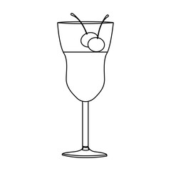 cocktail beverage icon image vector illustration design 