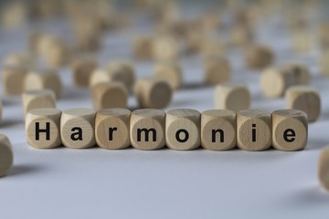Harmonie - Holzwürfel mit Buchstaben