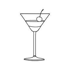 cocktail beverage icon image vector illustration design 