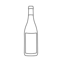 wine bottle icon image vector illustration design 