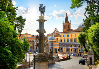 Fototapeta na wymiar Piazza del Popolo