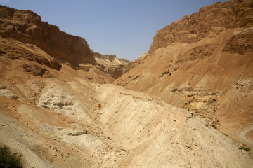 Fototapeta na wymiar View from the Ruins of Masada. Israël.