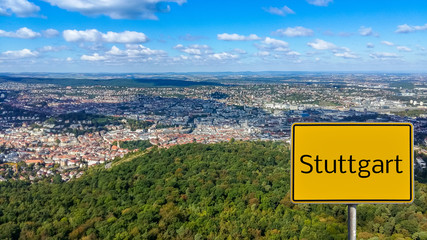 Ortstafel Stuttgart