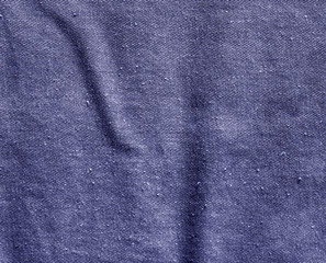 Blue color cotton canvas pattern.
