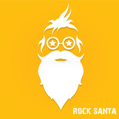 Christmas hipster poster for greeting card