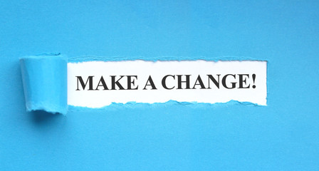 Make a change!