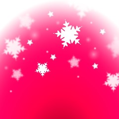 christmas background with falling snowflakes