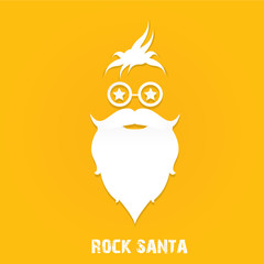 Christmas hipster poster for greeting card