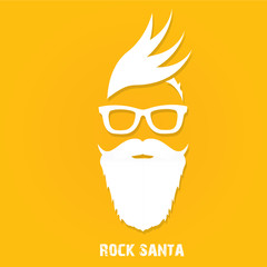 Christmas hipster poster for greeting card