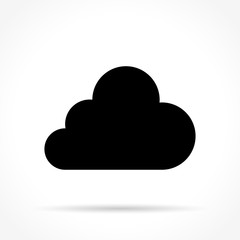 cloud icon on white background