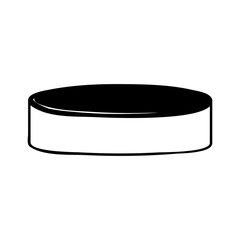 hockey puck icon image vector illustration design 