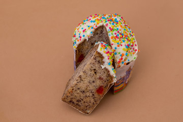 cakes, Easter, Russian Easter pastry, not a beige background studio