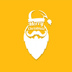 Christmas hipster poster for greeting card