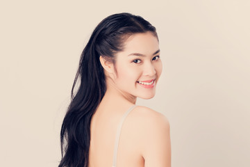 Young beauty Asian women with healthy skin care concept.
