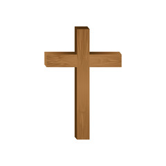 crucifix christian or catholic icon image vector illustration design 